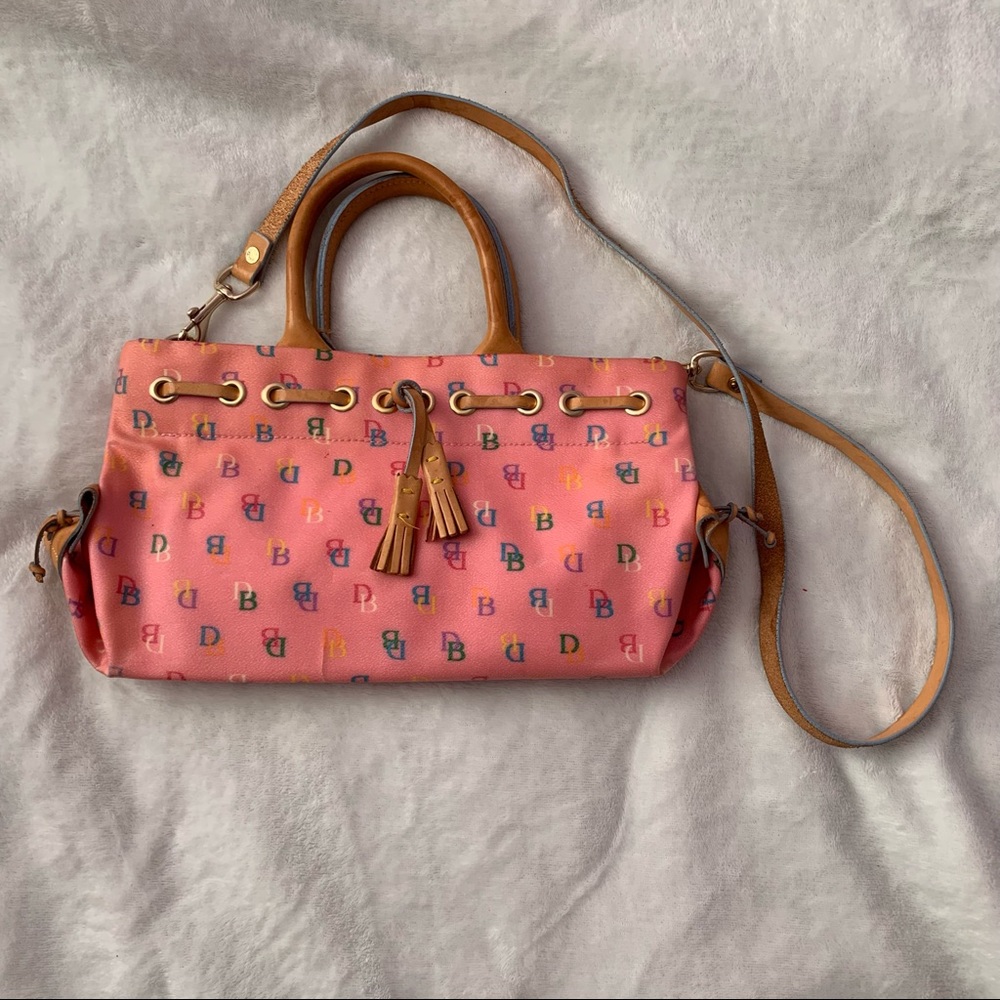 Dooney and Burke Pink Vintage Signature Satchel